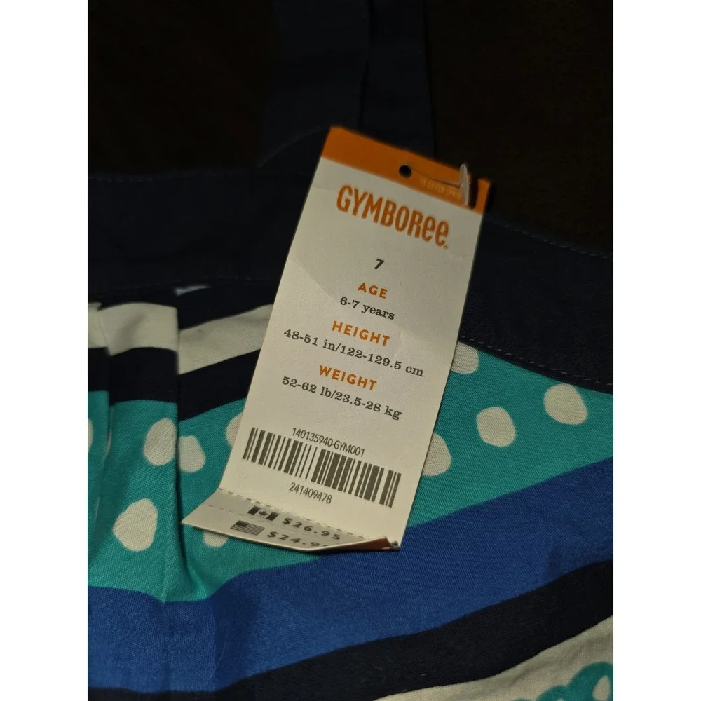 Gymboree seaside stroll lot of 2 tops size 7 shorts size 8 nwt